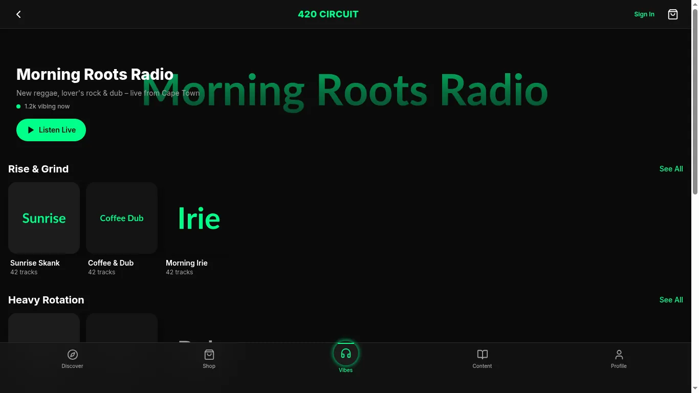 420 Circuit — Reggae lifestyle, music & culture store