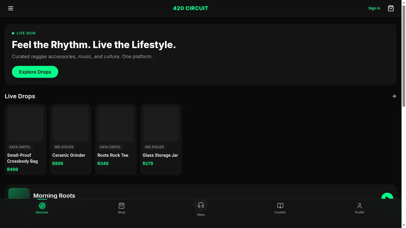 420 Circuit — Reggae lifestyle, music & culture store